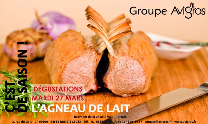 DÉGUSTATION AGNEAU DE LAIT