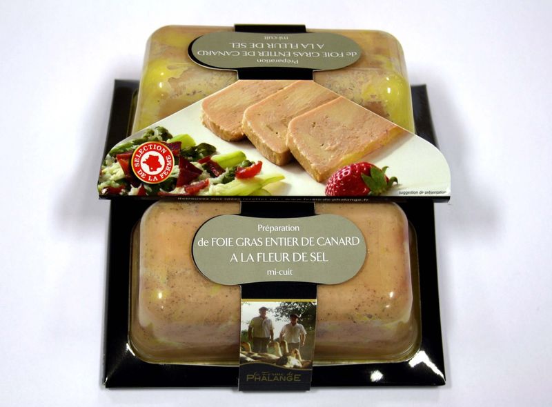 Vente de foie gras de canard mi-cuit à la fleur de sel en France, Ile de France, Marseille, bordeaux, Nice, Lyon